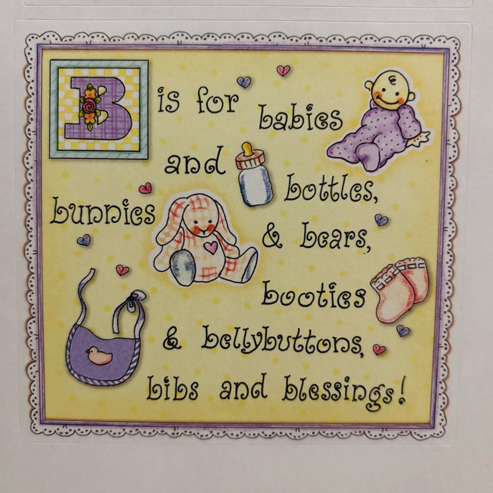 Large Baby Keepsake Scrapbook Keepsake Kit w/ Extras - Picture 8 of 14